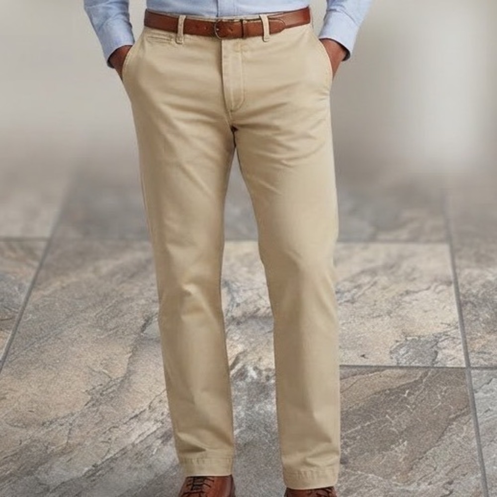 Buck Mason Mens Officer Pant 14140 Khaki 9.5 oz Service Twill‎ Chinos Size 38